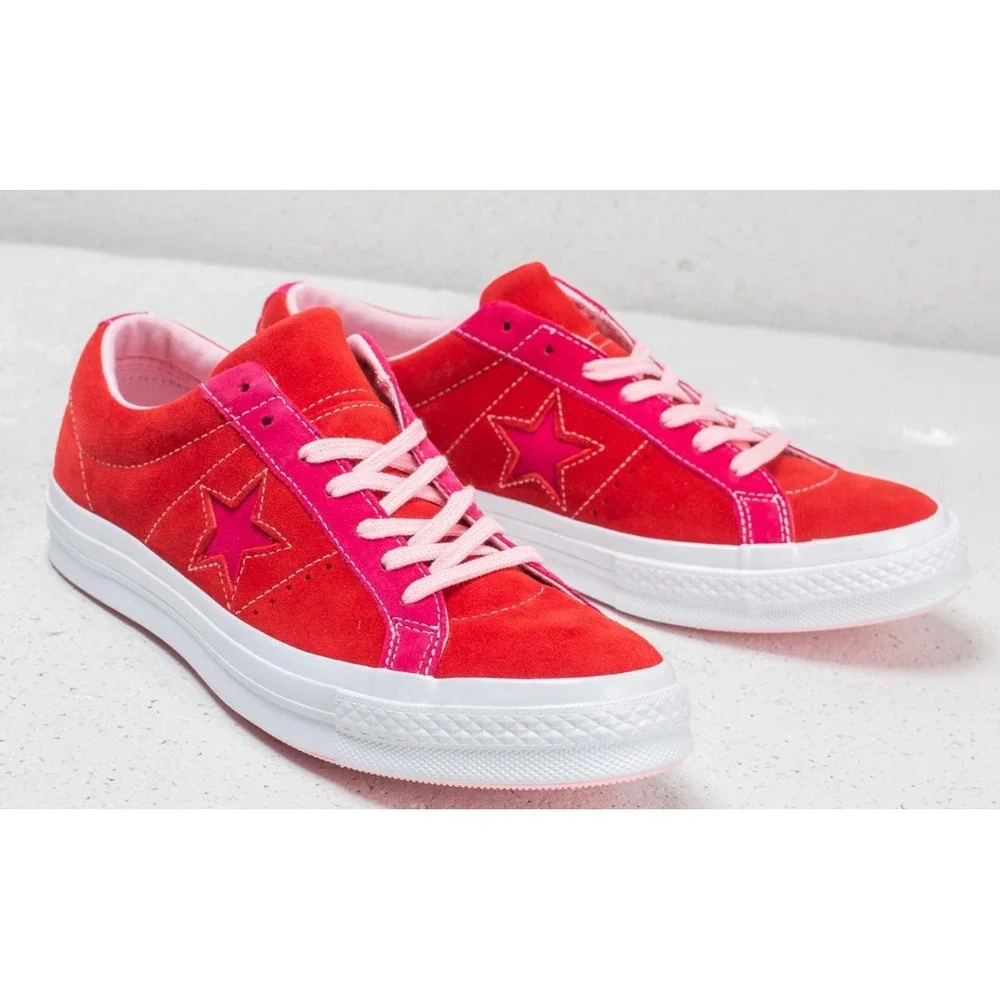Converse One Star Ox Enamel Red/ Pink Pop 361806C Size US 1.5 - Picture 1 of 7